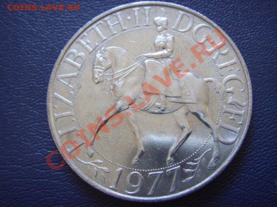 Британия 25 пенсов 1977 Королева на лошад  до 10.03 в 21.00М - LPIC7055.JPG