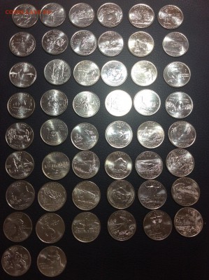 Квотеры США штаты 56 шт. UNC, короткий, БЛИЦ 21р за монетку! - 3