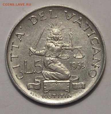 Ватикан, 5 Лир 1959 (27.09) - P1014836.JPG
