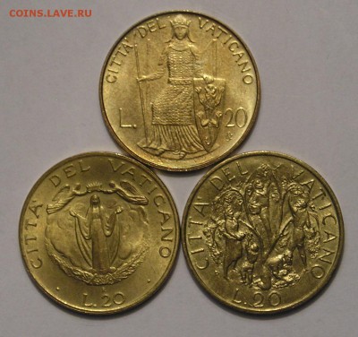 Ватикан, 3 разных Двадцатилировика (27.09) - P1014856.JPG