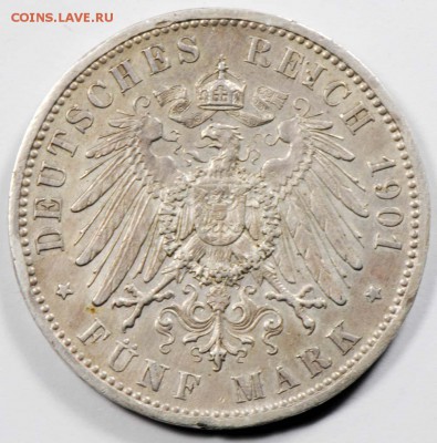Германия, 5 марок 1901, 200 лет династии. С 2000. До 26.09 - 006