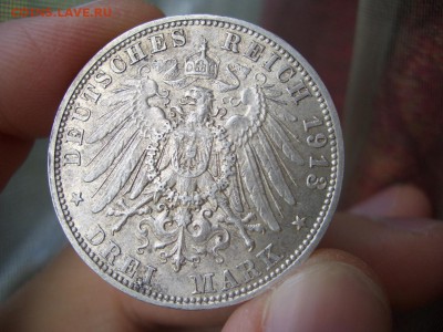 3 марки 1913 г., Отто Байерн, Бавария -01.10.2017-22.00 Мск. - 300-let -6 (4).JPG
