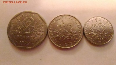 ФРАНЦИЯ 6 монет до 29.09. в 22:00 МСК - 3