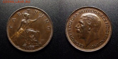 МОНЕТЫ МИРА 10-17 - Великобритания – 1 фартинг (1928) «Георг V»