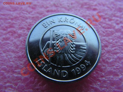 -Исландия- 1 крона 1994 -- 9 марта 22-00 - 1 крона 1994 (1).JPG