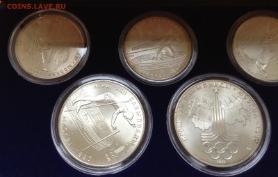 Олимпиада 80 , 5 и 10 руб в коробке 7 монет, до 01.10.17г - image