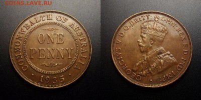 МОНЕТЫ МИРА 10-17 - Австралия – 1 пенни (1935)