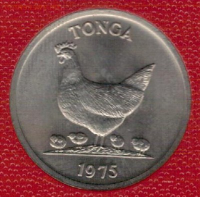 Тонга 5 сенити 1975 ФАО Курица 02.10.2017 в 22.00мск (Е394) - 4-т5