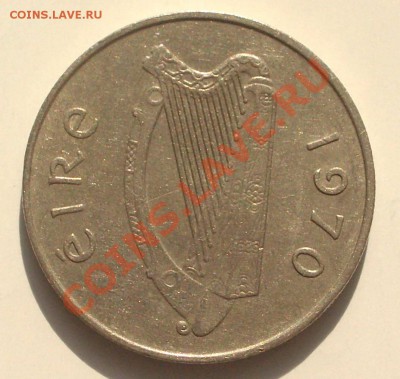 Ирландия - 5 пенсов 1970 БЫК (ок 12.03.11 в 22-00 МСК) - Ирландия 5 пенсов 1970+
