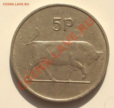 Ирландия - 5 пенсов 1970 БЫК (ок 12.03.11 в 22-00 МСК) - Ирландия 5 пенсов 1970