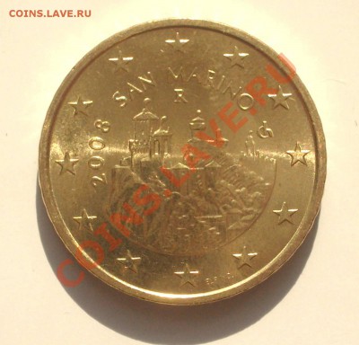 Сан Марино - 50 евроцентов 2008 (ок 12.03.11 в 22-00 МСК) - Сан Марино 50 евроцентов 2008