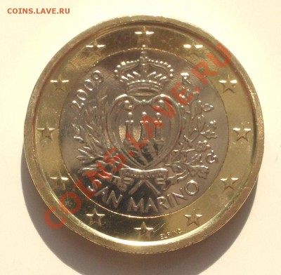 Сан Марино - 1 евро 2009 (ок 12.03.11 в 22-00 МСК) - Сан Марино 1 евро 2009