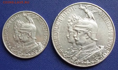 Пруссия. 2 и 5 марок 1901. Династия. До 03.10.17 - Preussen-2,5-1901.JPG