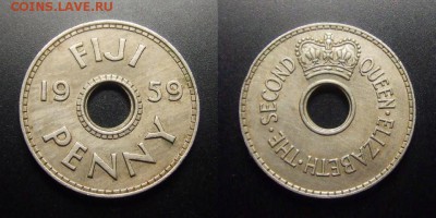 МОНЕТЫ МИРА 10-17 - Фиджи – 1 пенни (1959)