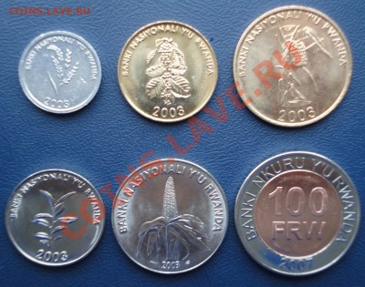 Современные монеты Руанды до 12.03.11 в 22-00 по Москве - Руанда 2