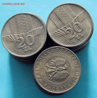 [ФИКС 40 РУБЛЕЙ] Польша 20 злотых 1973-1976 - 121