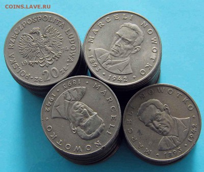 [ФИКС 40 РУБЛЕЙ] Польша 20 злотых 1974-1977. Новотко - 122