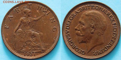 Британия - Фартинг 1931 - до 06.10 - 213