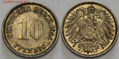 Германия 10 пфенигов 1911 и 1914 Империя до 05.10 - IMG_5476.JPG