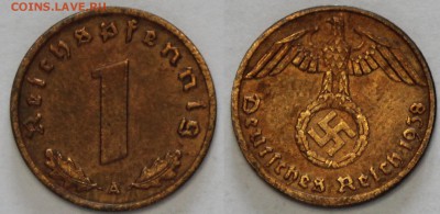 1 рейхспфенниг 1938 А Германия III Рейх до 05.10 - IMG_5512.JPG