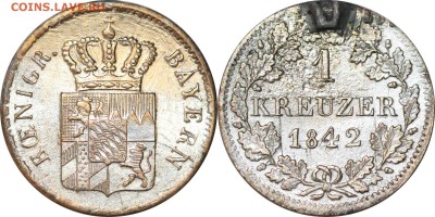 1 крейцер 1842. Бавария, до 5.10.17 в 23.00 мск.. - 318.JPG