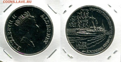 Олдерни 2ф разные 6шт. по ФИКСу до 04.10.17 22-00 мск - Alderney 2P 1995 R.I.