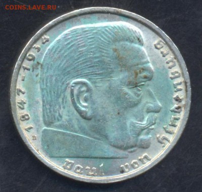 Германия  2 марки 1938 г. В   3.10.17 г. 22 -00 МСК. - 2 марки 38 B