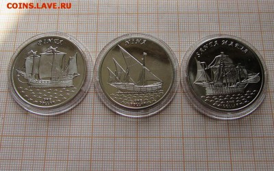 Кирибати 2016г.Парусники Пинта,Нинья,Святая Мария. До 3.10. - ю2