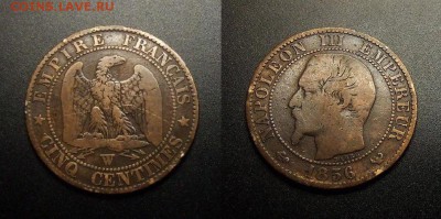 МОНЕТЫ МИРА 10-17 - Франция – 5 сантимов (1856 W)