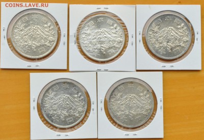 ЯПОНИЯ 1000 йен 5 ШТ. 1964 Олимпиада в ТОКИО (лот 387) 7.10 - 387-4.JPG
