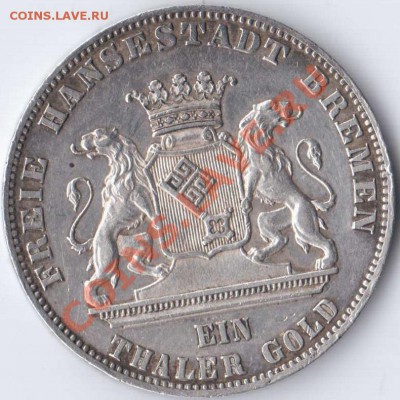 Талер 1865 Бремен.Стрелковый фестиваль.до 14.03.11 22-00 - стр1865о