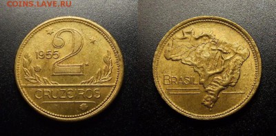 МОНЕТЫ МИРА 10-17 - Бразилия – 2 крузейро (1955)