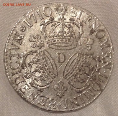 Франция экю 1710 - image