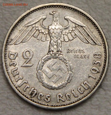 2 марки 1938 А Германия III Рейх до 07.10 - IMG_7904.JPG