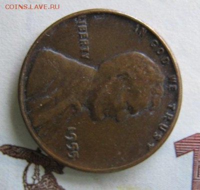 1 цент США 1955 года - IMG_6771.JPG