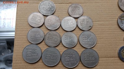 Португалия 10 и 25 эскудо 1973-1985 14 штук до 22 04.10 - IMG_20171003_121956454
