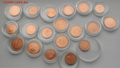 1 и 2 евроценты 19 шт разные страны - DSCN4841.JPG