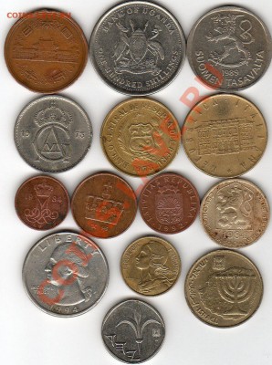 14 разных иностранных монет - img023