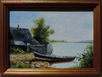 КАРТИНА " Лодка у берега" холст,масло Низкий Старт! - DSCN5386