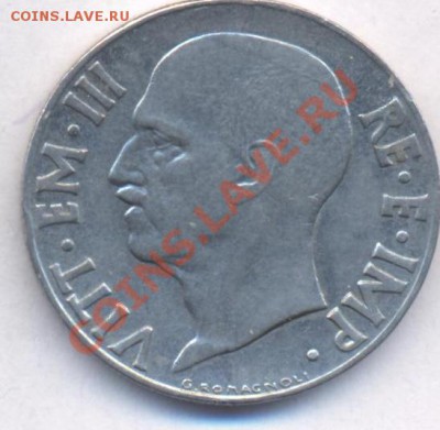 Италия 20 чензимо.1940 г. До 12.03.11 г. 20-00 МСК. - Италия 40.1
