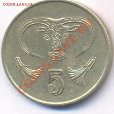 Кипр 5 центов.1993 г. До 12.03.11 г. 20-00 МСК. - Кипр.1