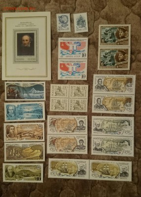 более 100 марок СССР в хорошем состоянии+сцепки и блок - м1