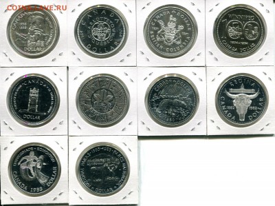 Канада 10 разных 1$ 1958-1985 до 09.10 17 22-00 мск - Canada 1$ 1958-1985-r
