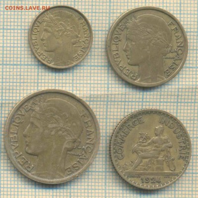 Франция, 4 монеты , до 11.10.17г.22.00 по Москве - 4