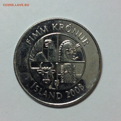 Исландия, 5 крон, 2008г. - 1 (79)
