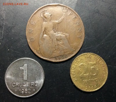 Англия, Бразилия, Филиппины 3 шт. - image