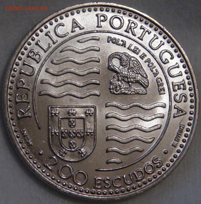 200 эскудо Португалии 1995 г., Принц Иоан II 1495 - 1995 гг. - DSC03011.JPG