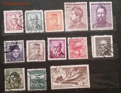 Чехословакия, разных годов, гашеные до 11.10.17 22:00 МСК - чехословакия