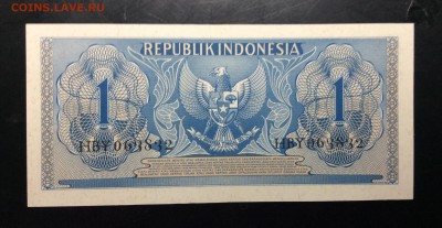 1 рупия 1956 г Индонезия UNC - image