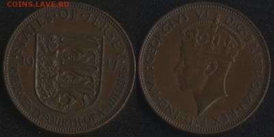 монеты ДЖЕРСИ по ФИКСу - Джерси 1-24 шиллинга 1947